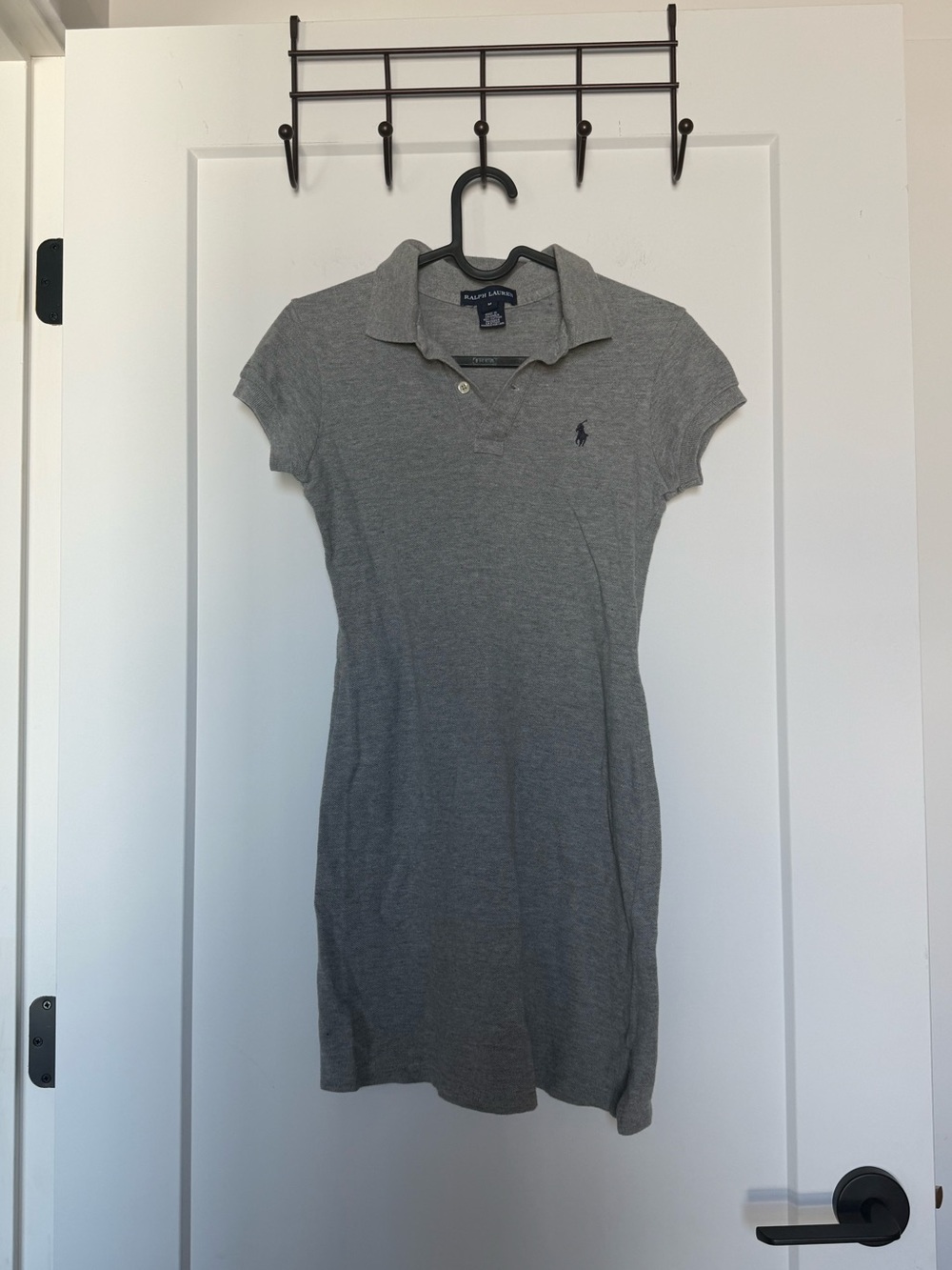 Polo Ralph Lauren “The Mesh Mini” Polo Dress - Gray